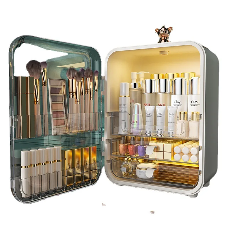 Luxury Skincare Europe - Mobiele cosmetica opbergdoos Licht Luxe led-lichtspiegel